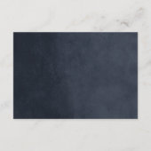 Blue String Lights Hochzeitkarte Begleitkarte (Rückseite)