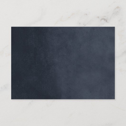 Blue String Lights Hochzeitkarte Begleitkarte (Rückseite)