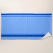 Blue Strip Beach Handtuch (Vorderseite)