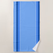 Blue Strip Beach Handtuch (Vorderseite)