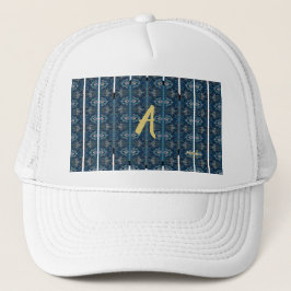 Blue Strip Cap von Poet Adiela Akoo - CUSTOMIZE it Truckerkappe