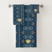 Blue Strip Handtuch Set von Poet Adiela Akoo (Insitu)