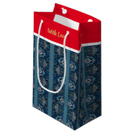 Blue Strip Liebe Geschenktasche von Poet Adiela Ak Kleine Geschenktüte