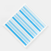 Blue Strip Paper Dinner Napkins Serviette (Ecke)