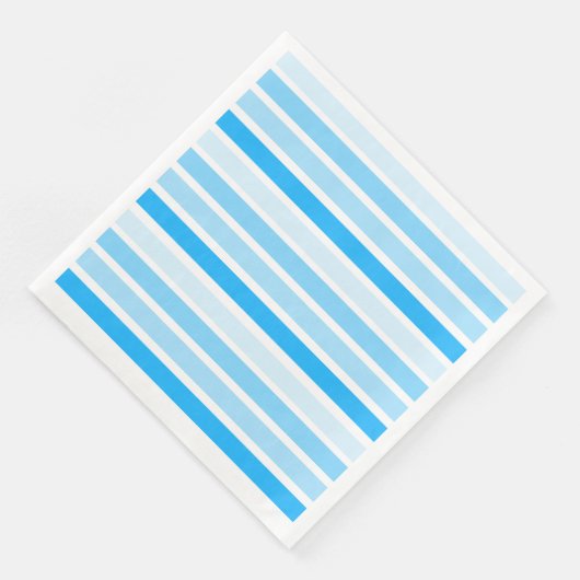 Blue Strip Paper Dinner Napkins Serviette (Ecke)