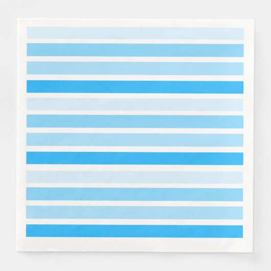 Blue Strip Paper Dinner Napkins Serviette (Vorderseite)