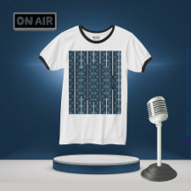 Blue Strip T - Shirt von Poet Adiela Akoo