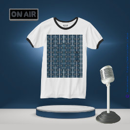 Blue Strip T - Shirt von Poet Adiela Akoo