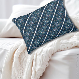 Blue Stripe Accent Pillow von Poet Adiela Akoo Dekokissen