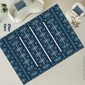 Blue Stripe Accent Pillow von Poet Adiela Akoo Dekokissen