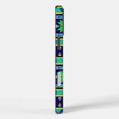 Blue Stripe Aztec Case-Mate iPhone Hülle (Rückseite / Rechts)