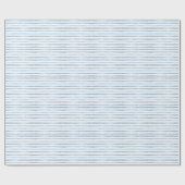 Blue Stripe Baby Duschgeschenk Wrap Geschenkpapier (Flach)