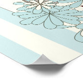 Blue Stripe Baby Koala Twin Kids Party Willkommen Poster (Ecke)