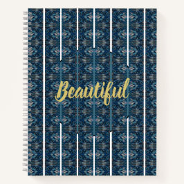 Blue Stripe Beautiful Notebok von Poet Adiela Akoo Notizblock