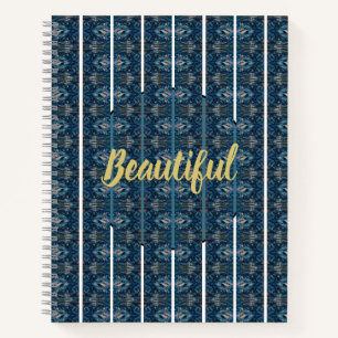 Blue Stripe Beautiful Notebok von Poet Adiela Akoo Notizblock