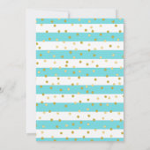 Blue Stripe Blonde Harbour Junge Erste Heilige Kom Einladung (Rückseite)