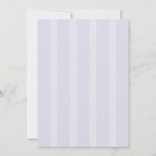 Blue Stripe Blüh Script Probe Dinner Card Einladung (Rückseite)