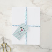 Blue Stripe Cocktail Brautparty Geschenkanhänger (Mit Garn)