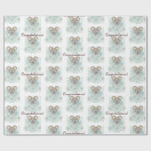 Blue Stripe Koala Kinderdusche/Kindergeburtstag Geschenkpapier (Flach)