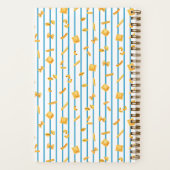 Blue Stripe | Pasta Shapes Personalized Notizblock (Rückseite)