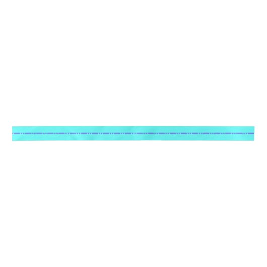 Blue Stripe Ribbon Satinband (Vorderseite)