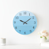 BLUE STRIPED CLOCK GROßE WANDUHR (Zuhause)