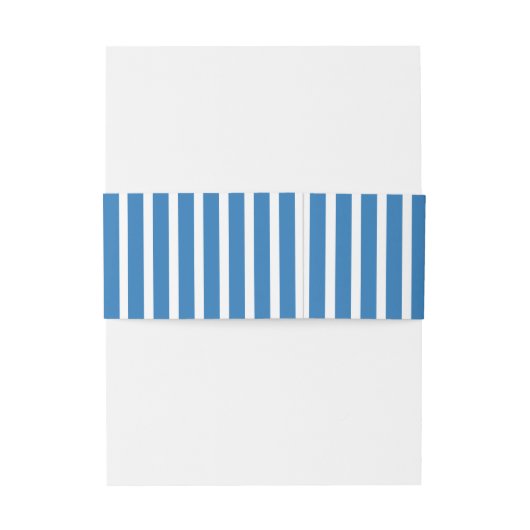 Blue Striped  Einladungsbanderole (Rückseitenbeispiel)