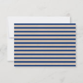 Blue Stripes Adult nur Hochzeit RSVP-Karte RSVP Karte (Rückseite)