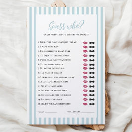 Blue Stripes Baby Dusche Ratgeber Wer Spiel