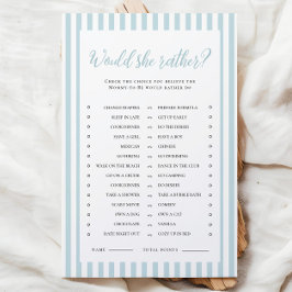 Blue Stripes Baby Dusche würde sie eher