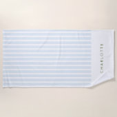 Blue Stripes Bachelorette Party Strandtuch (Vorderseite)