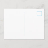 Blue Stripes Couples Personalized Statione Postkarte (Rückseite)