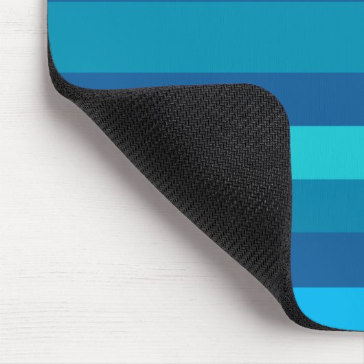Blue Stripes Custom Mousepad (Ecke)