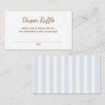 Blue Stripes Diaper Raffle