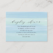 Blue Stripes Display Duschekarte Begleitkarte (Vorderseite)