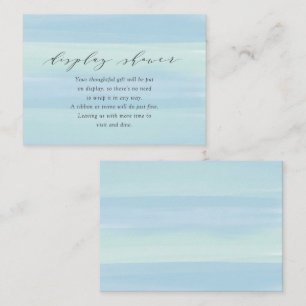 Blue Stripes Display Duschekarte Begleitkarte