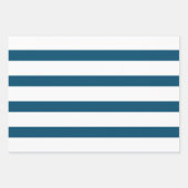 Blue Stripes Geschenkpapier Set (Vorderseite 3)