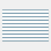 Blue Stripes Geschenkpapier Set (Vorderseite 2)