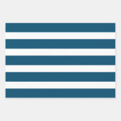 Blue Stripes Geschenkpapier Set (Vorderseite)