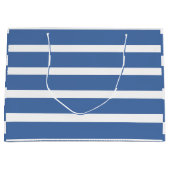 Blue Stripes  Große Geschenktüte (Vorderseite)