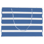 Blue Stripes  Große Geschenktüte (Rückseite)