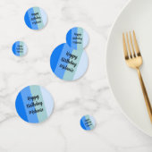 Blue Stripes Happy Birthday Konfetti (Gruppe)