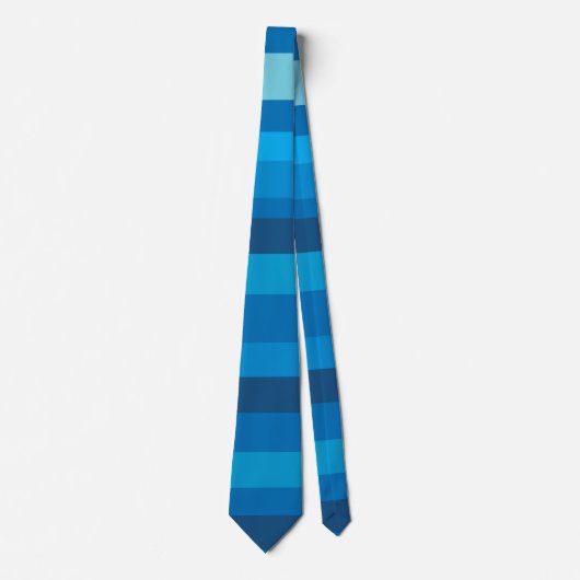 Blue Stripes Krawatte Neck Tie (Vorderseite)