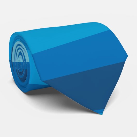 Blue Stripes Krawatte Neck Tie (Gerollt)