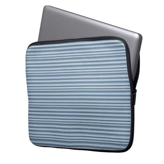 Blue stripes laptopschutzhülle (Vorderseite Links)