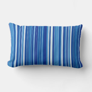 Blue Stripes Lumbar Pillow Lendenkissen