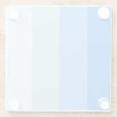 Blue Stripes Maritime Glasuntersetzer (Rückseite)