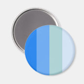 Blue Stripes Maritime Magnet (Vorderseite/Rückseite)