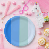 Blue Stripes Maritime Pappteller (Party)