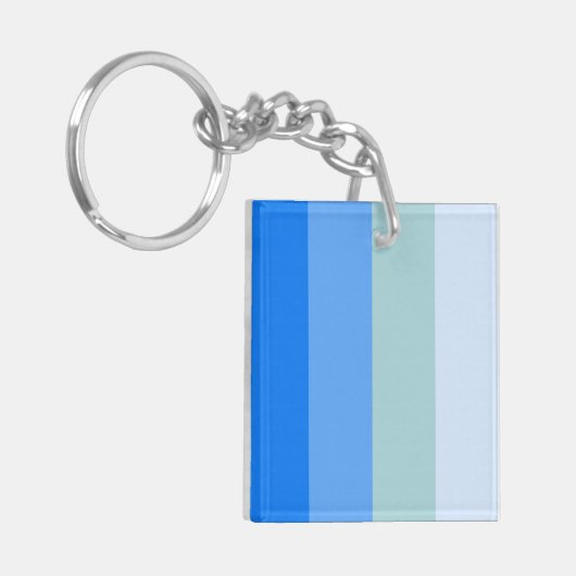 Blue Stripes Maritime Schlüsselanhänger (Vorderseite links)